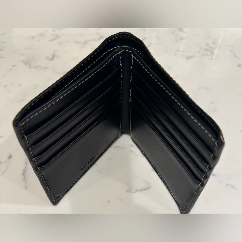 BURBERRY Check Bifold Wallet